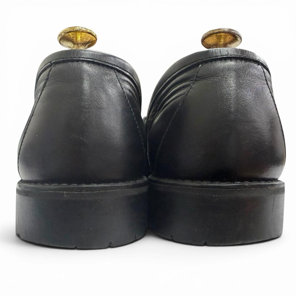 Gucci Vintage 111 Leather Horsebit Loafers Business Shoes Black — view 5