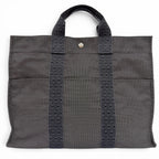 Hermes Her Line Silver Series Canvas Tote Gray — view 2