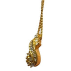 Dior Necklace Gold Metal Rhinestone — view 2