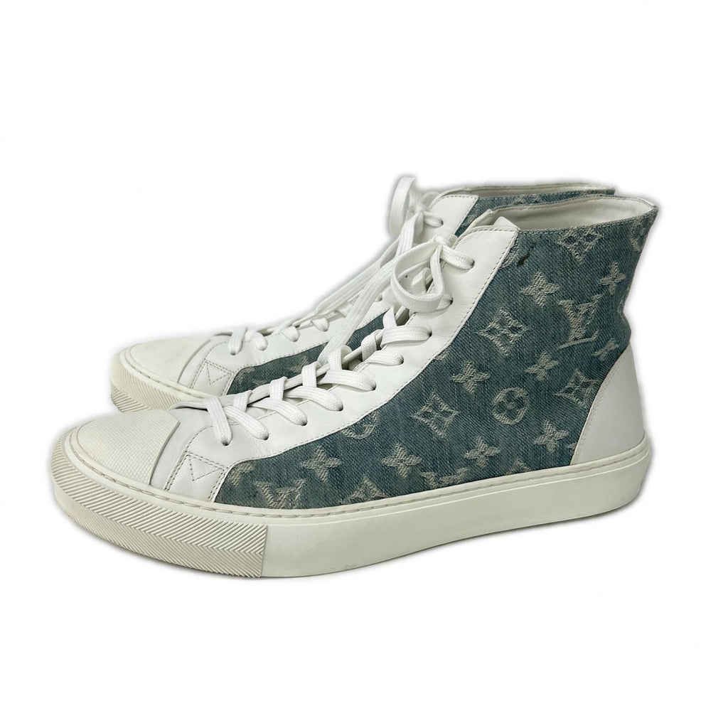 Louis Vuitton Tattoo Line Monogram Denim High Cut Sneakers