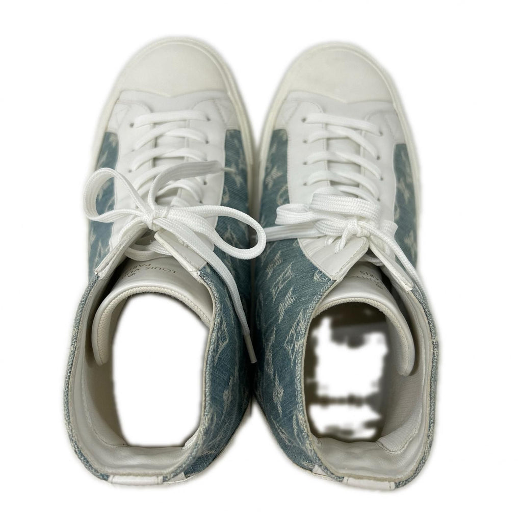 Louis Vuitton Tattoo Line Monogram Denim High Cut Sneakers — view 5