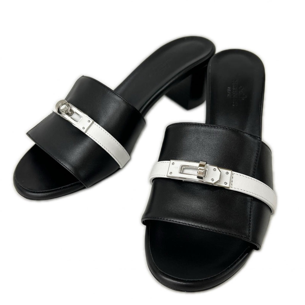 Hermes Gigi 50 Kelly Buckle Leather Sandals