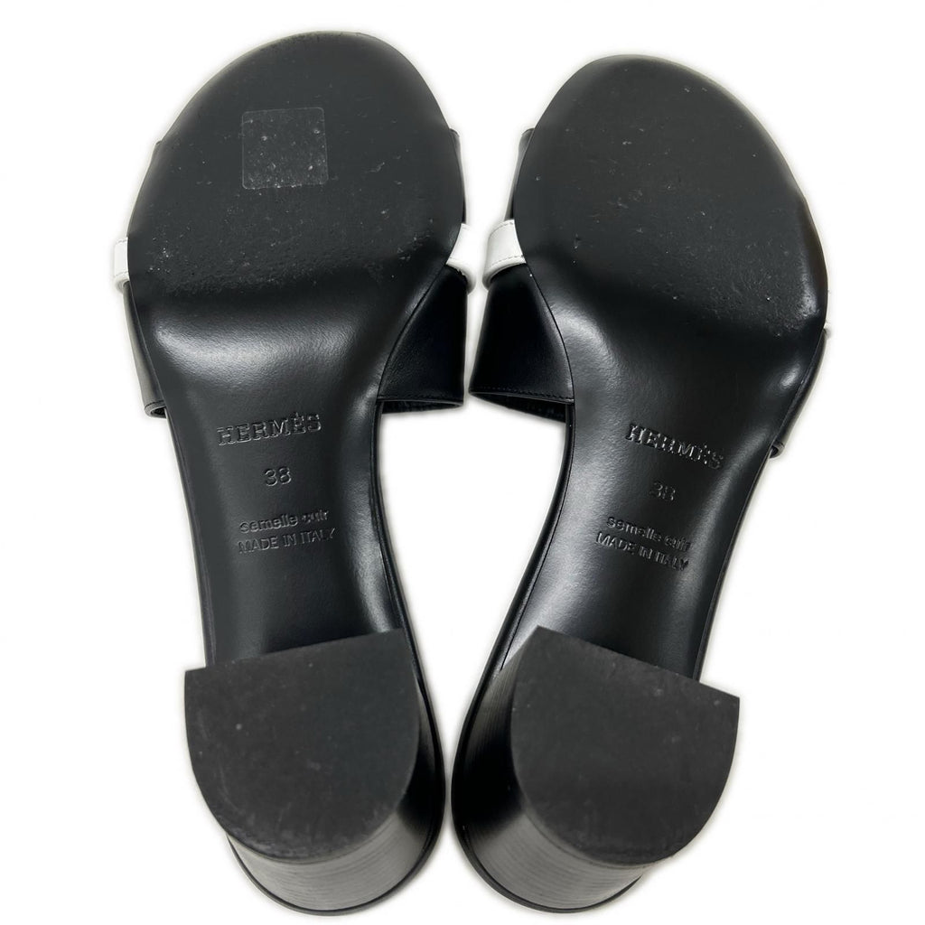 Hermes Gigi 50 Kelly Buckle Leather Sandals — view 6