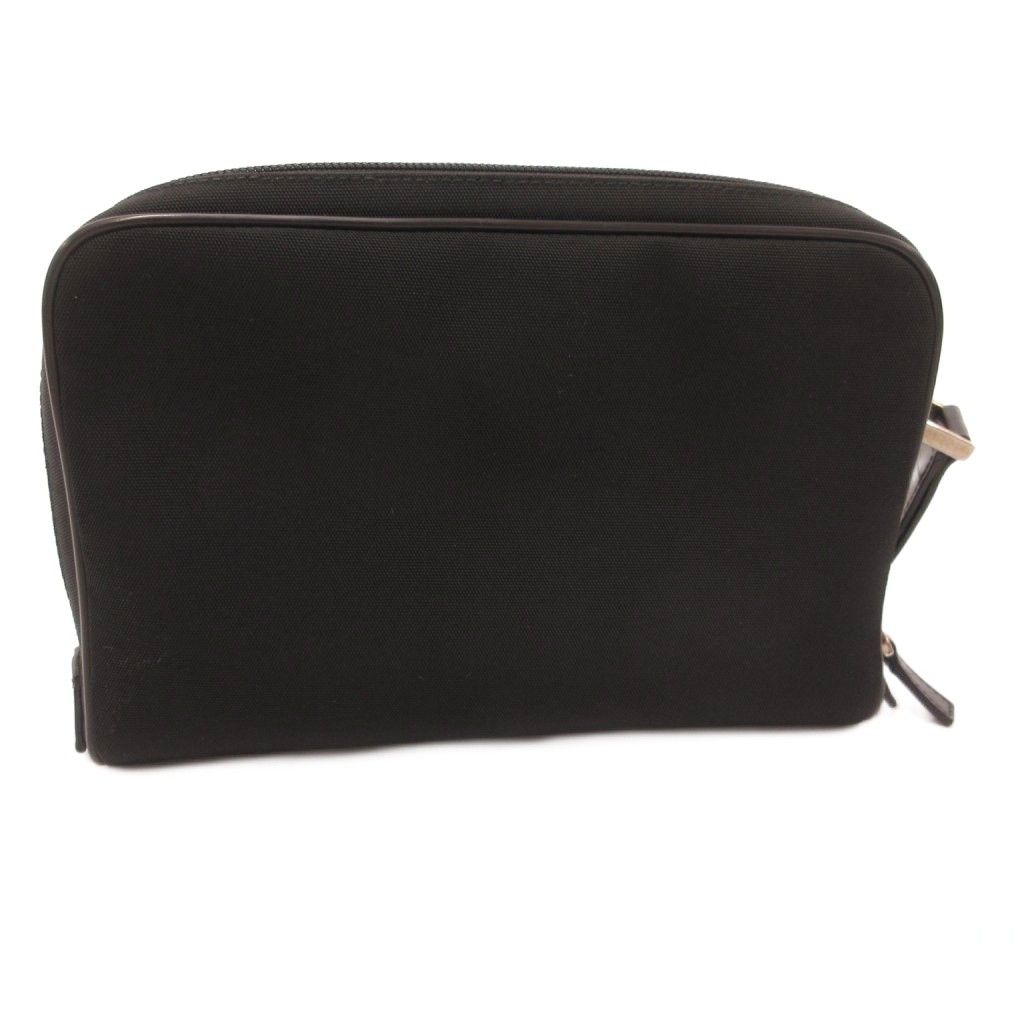 Gucci Clutch Second Canvas Logo Plate Black — view 2