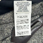 Hermes Skirt Cashmere Leather Gray 38