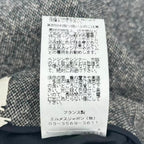 Hermes Skirt Cashmere Leather Gray 38