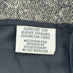 Hermes Skirt Cashmere Leather Gray 38