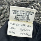 Hermes Skirt Cashmere Leather Gray 38