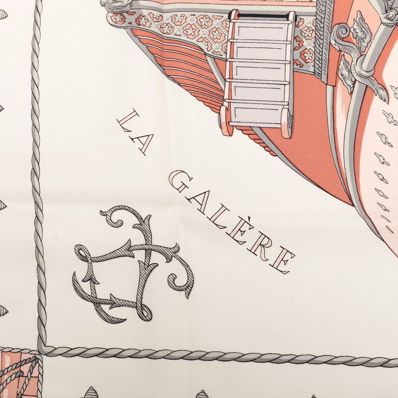 Hermes Carre 90 Queen Coronation Vue du Carrosse de la Galere la Reale Scarf — view 3