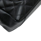 Chanel Quilted CC Logo Grand Shopping Tote GST Chain Shoulder Bag Black Caviar — view 7