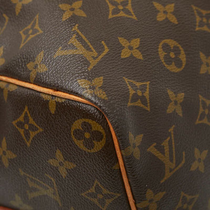 Louis Vuitton Monogram Keepall Bandouliere 45 Boston Bag 2-Way Brown Leather — view 5