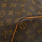Louis Vuitton Monogram Keepall Bandouliere 45 Boston Bag 2-Way Brown Leather — view 6