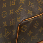 Louis Vuitton Monogram Keepall Bandouliere 45 Boston Bag 2-Way Brown Leather — view 4