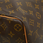 Louis Vuitton Monogram Keepall Bandouliere 45 Boston Bag 2-Way Brown Leather — view 7