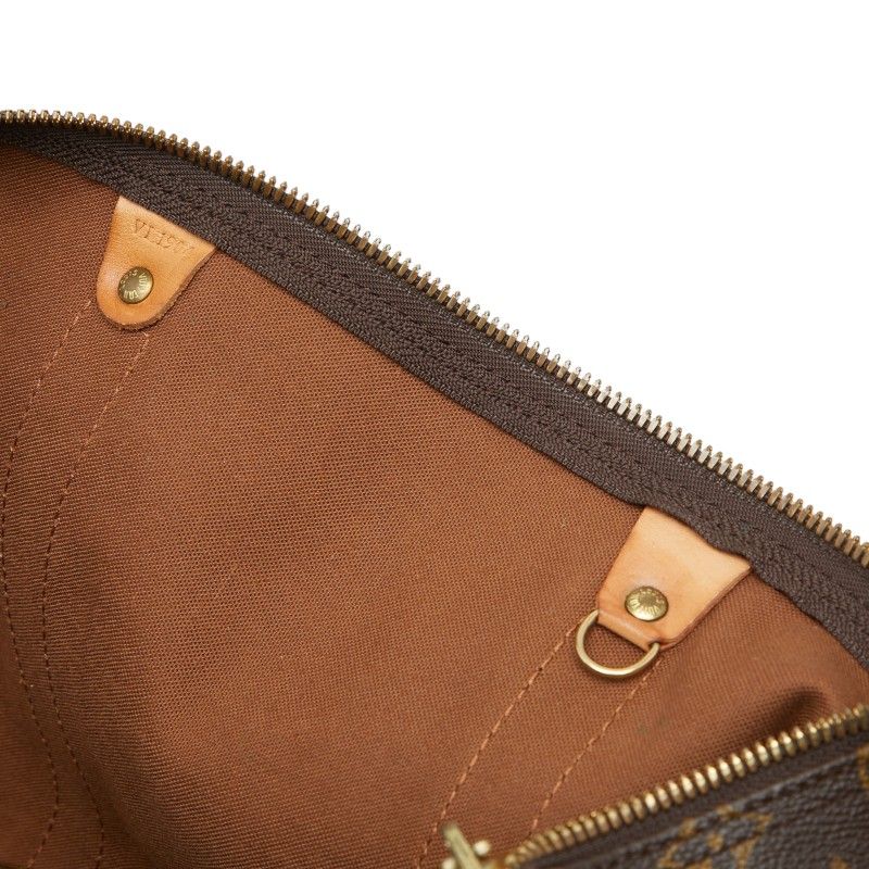 Louis Vuitton Monogram Keepall Bandouliere 50 Boston Bag 2-Way Brown Leather — view 9