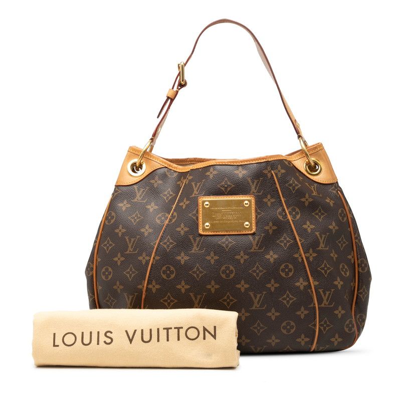 Louis Vuitton Monogram Galleria PM Shoulder Bag Brown Leather — view 7