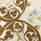 Hermes Carre 90 Arabesques Scarf White Multicolor Silk — view 3