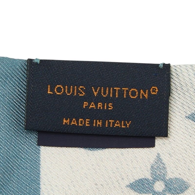 Louis Vuitton Bandeau Merveilles Scarf Blue Silk — view 5