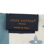 Louis Vuitton Bandeau Merveilles Scarf Blue Silk — view 5