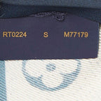 Louis Vuitton Bandeau Merveilles Scarf Blue Silk — view 4