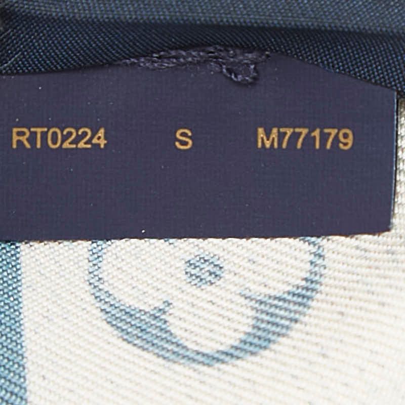 Louis Vuitton Bandeau Merveilles Scarf Blue Silk — view 4