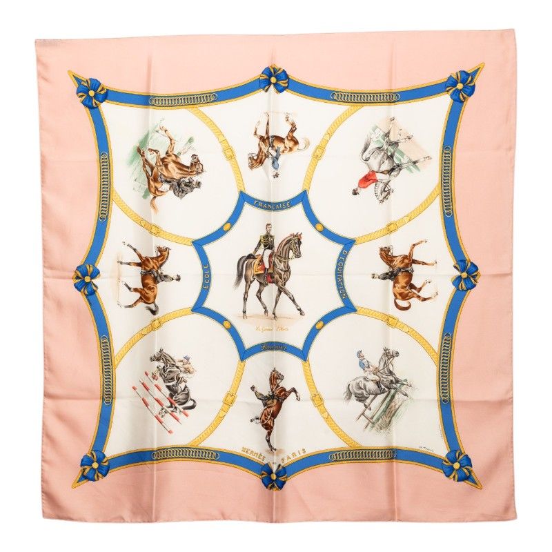 Hermes Carre 90 Ecole Francaise D'equitation French National Riding School
