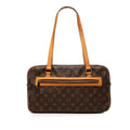 Louis Vuitton Monogram City GM Tote Shoulder Bag Brown Leather