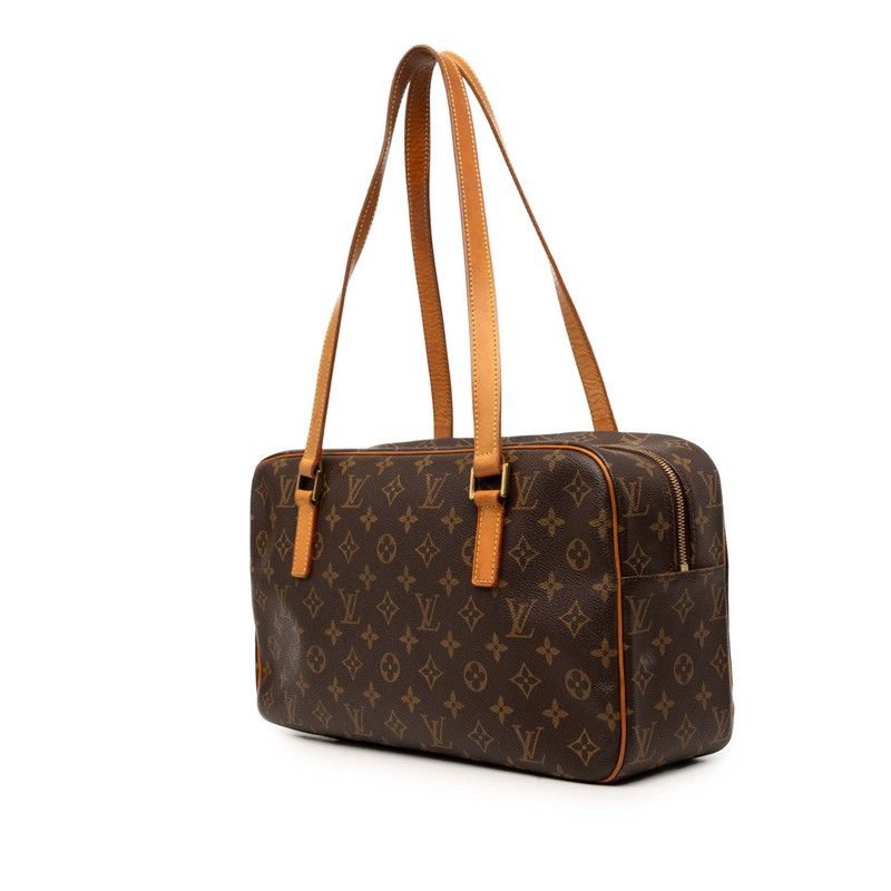 Louis Vuitton Monogram City GM Tote Shoulder Bag Brown Leather — view 2