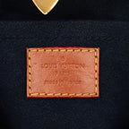 Louis Vuitton Monogram Reverse Duffle 2-Way Shoulder Bag Navy Brown Leather — view 5