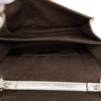 Fendi Mini Canai Chain Shoulder Bag Silver Leather — view 4
