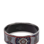 Hermes Enamel GM Cloisonne Bangle Silver Multicolor Metal 1- Bracelet — view 4