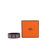 Hermes Enamel GM Cloisonne Bangle Silver Multicolor Metal 1- Bracelet — view 6