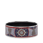 Hermes Enamel GM Cloisonne Bangle Silver Multicolor Metal 1- Bracelet — view 3