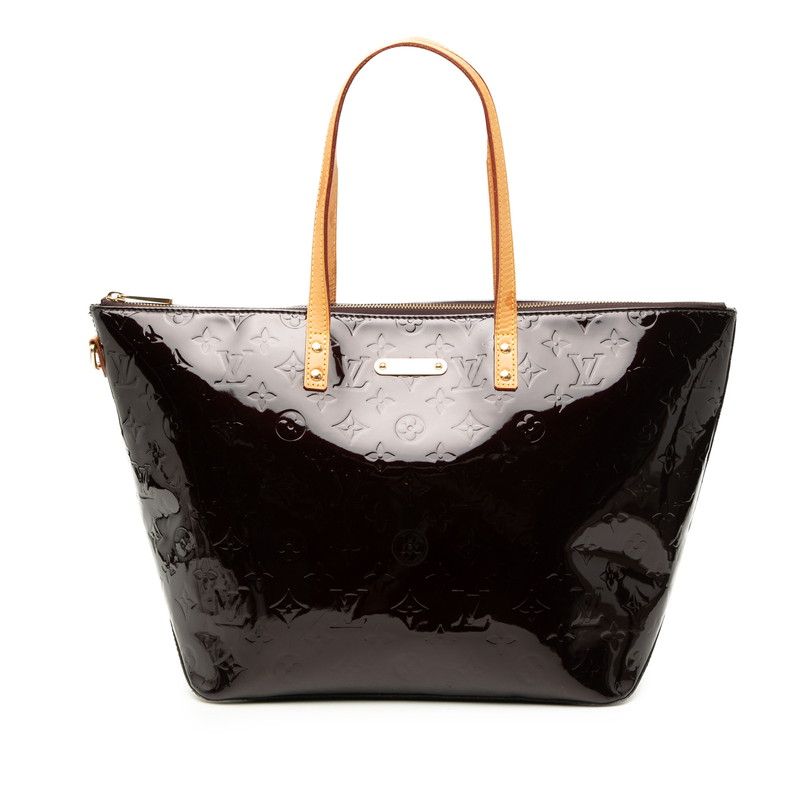 Louis Vuitton Monogram Vernis Bellevue GM Tote Amarante Purple Patent Leather