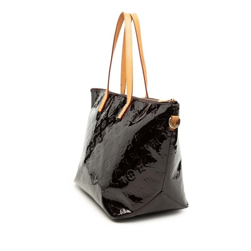 Louis Vuitton Monogram Vernis Bellevue GM Tote Amarante Purple Patent Leather — view 2