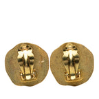 Chanel CC Logo Vintage Earrings Gold Plated — view 2
