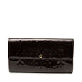Louis Vuitton Monogram Vernis Portefeuille Sarah Wallet Amarante Patent Leather