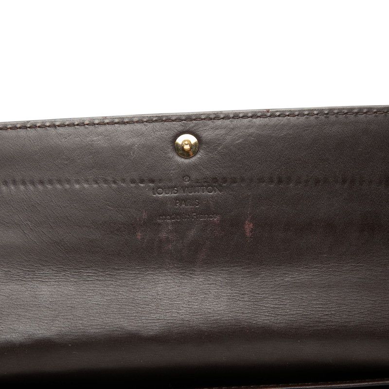 Louis Vuitton Monogram Vernis Portefeuille Sarah Wallet Amarante Patent Leather — view 6
