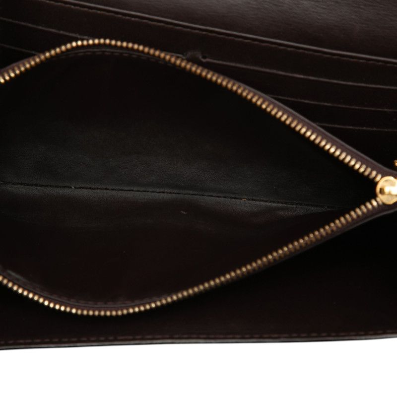 Louis Vuitton Monogram Vernis Portefeuille Sarah Wallet Amarante Patent Leather — view 5