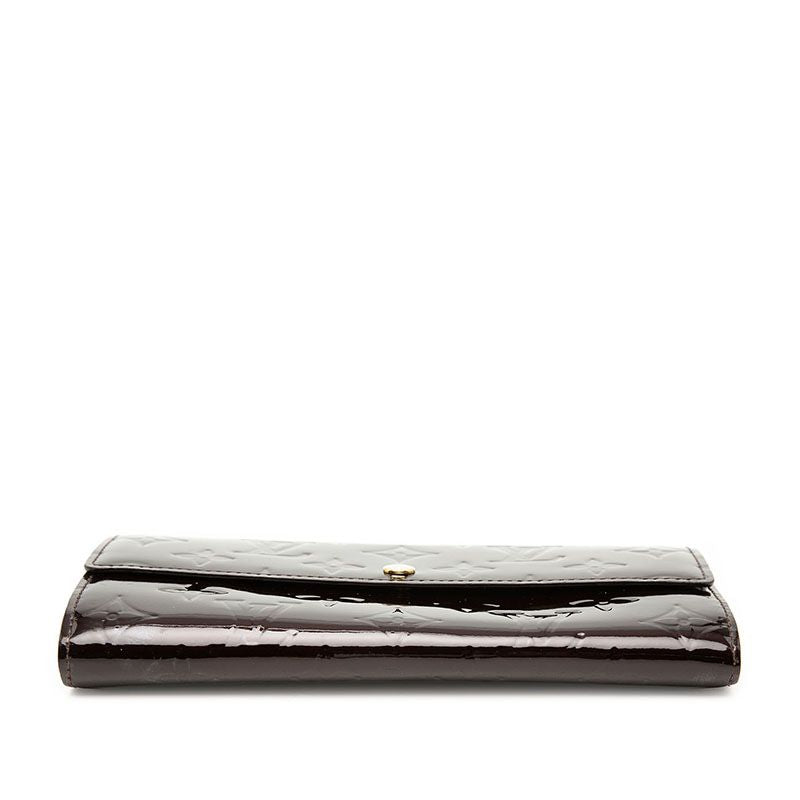 Louis Vuitton Monogram Vernis Portefeuille Sarah Wallet Amarante Patent Leather — view 3