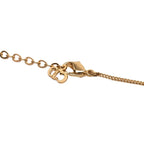 Dior CD Logo Chain Pendant Gold Plated Rhinestone — view 3