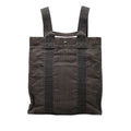 Hermes Her Line a Dos Backpack 2-Way Handbag Gray Canvas