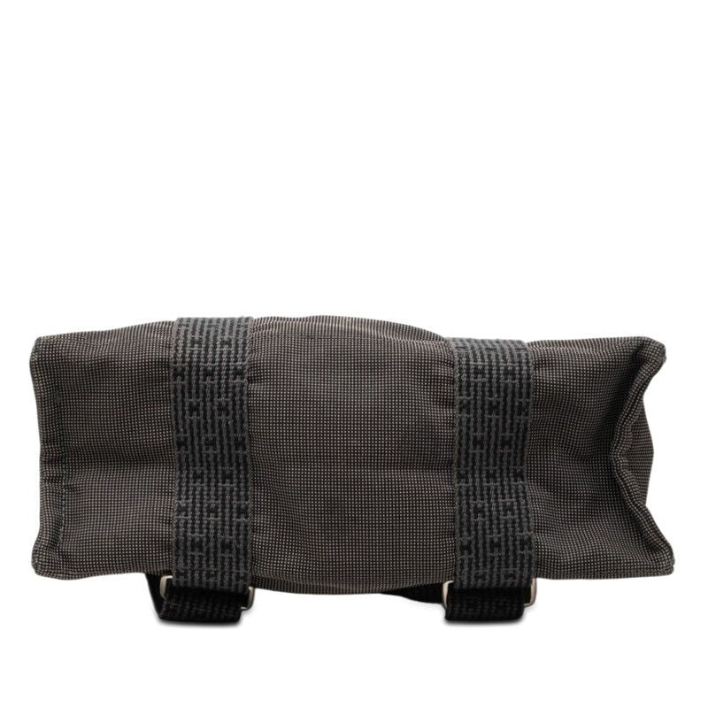 Hermes Her Line a Dos Backpack 2-Way Handbag Gray Canvas — view 3