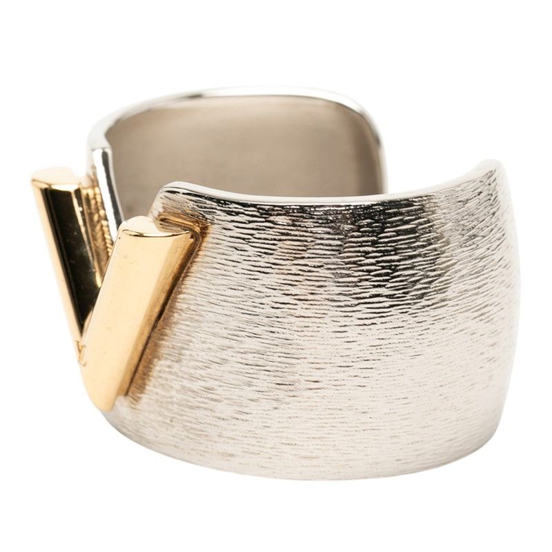 Louis Vuitton Calf Essential Colorama Bracelet Bangle S Silver Gold Metal — view 2