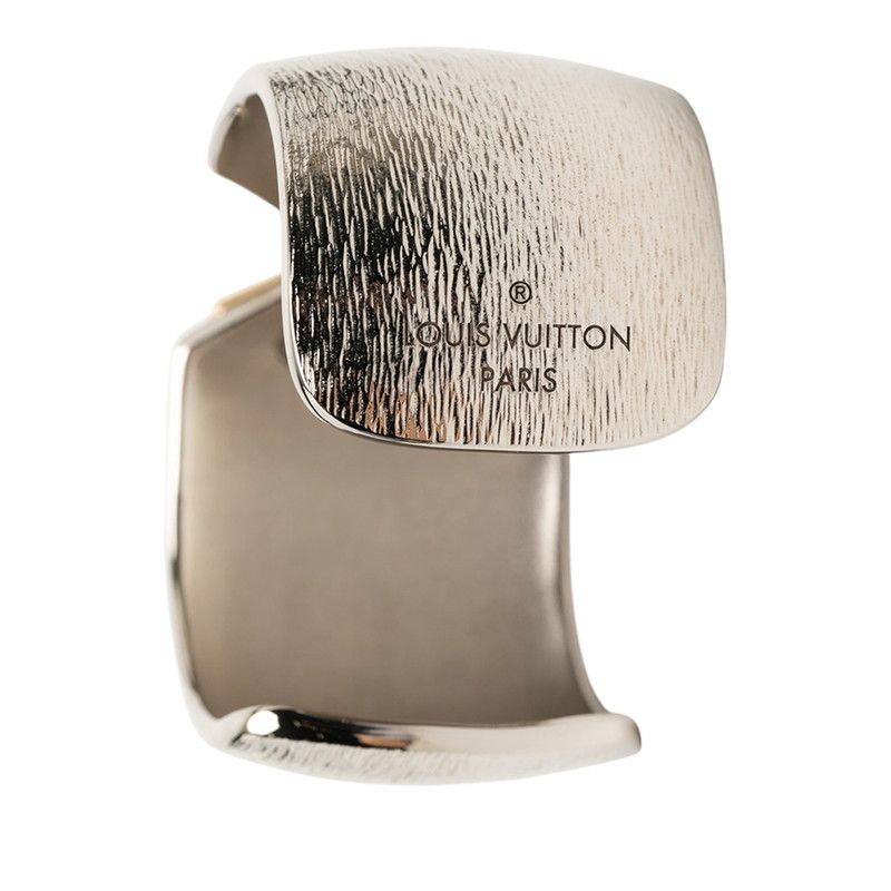 Louis Vuitton Calf Essential Colorama Bracelet Bangle S Silver Gold Metal — view 4