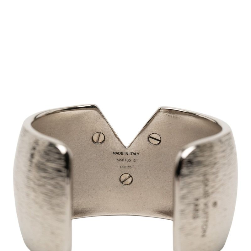 Louis Vuitton Calf Essential Colorama Bracelet Bangle S Silver Gold Metal — view 5