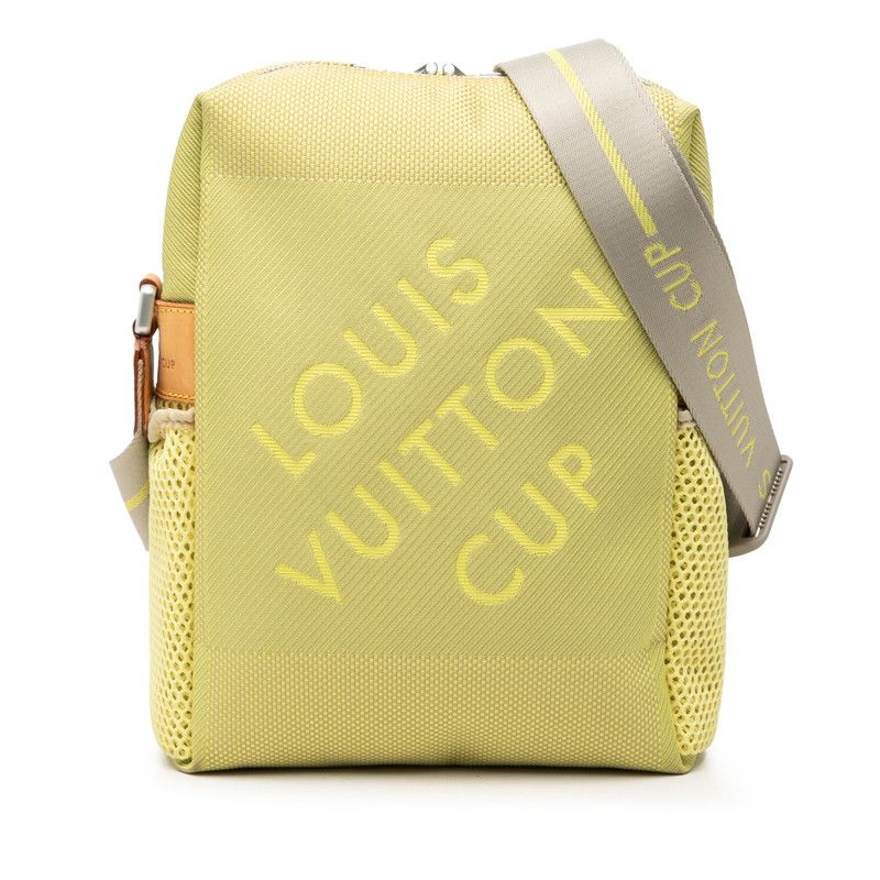 Louis Vuitton Damier Jean Weatherly LV Cup Crossbody Shoulder Bag Yellow Canvas