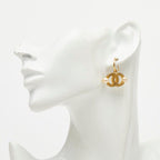 Chanel CC Logo Earrings Gold Plated Faux Pearl — view 5