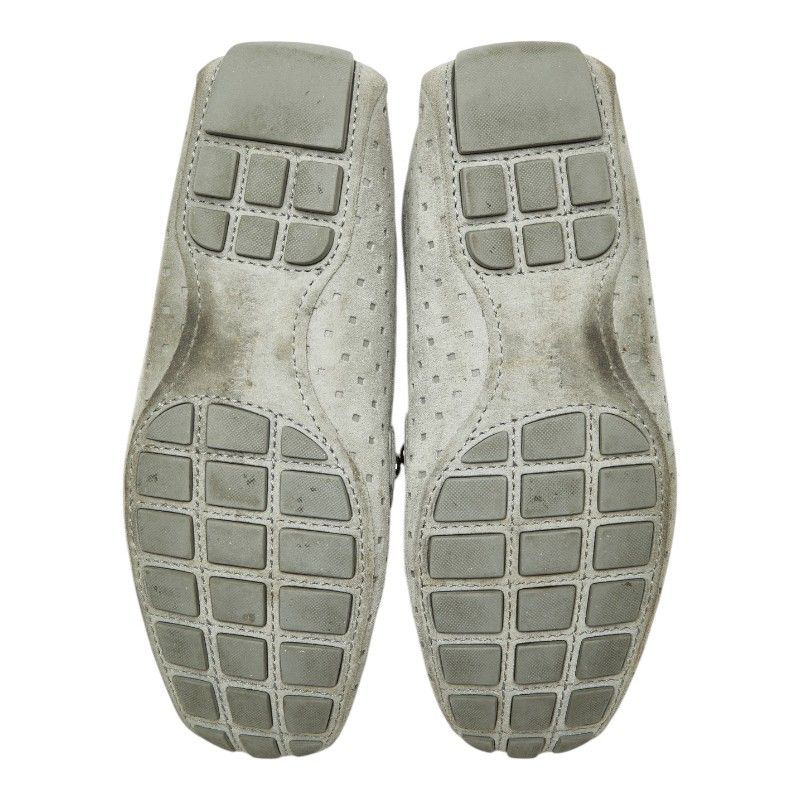 Louis Vuitton Monte Carlo Loafers Driving Shoes Gray Suede — view 5