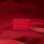 Gucci Sherry Line Logo Backpack Drawstring Red White Tricolor Canvas — view 6